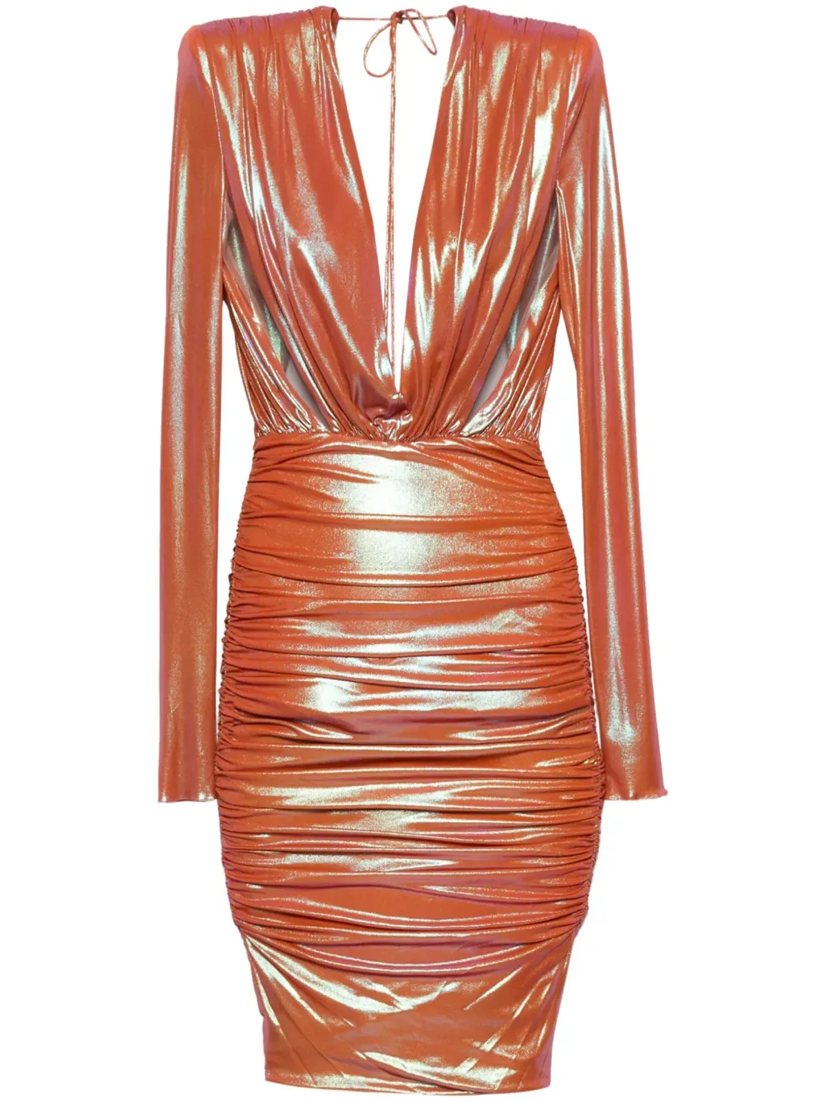 Alexandre Vauthier ドレープディテール ミディドレス - 画像1