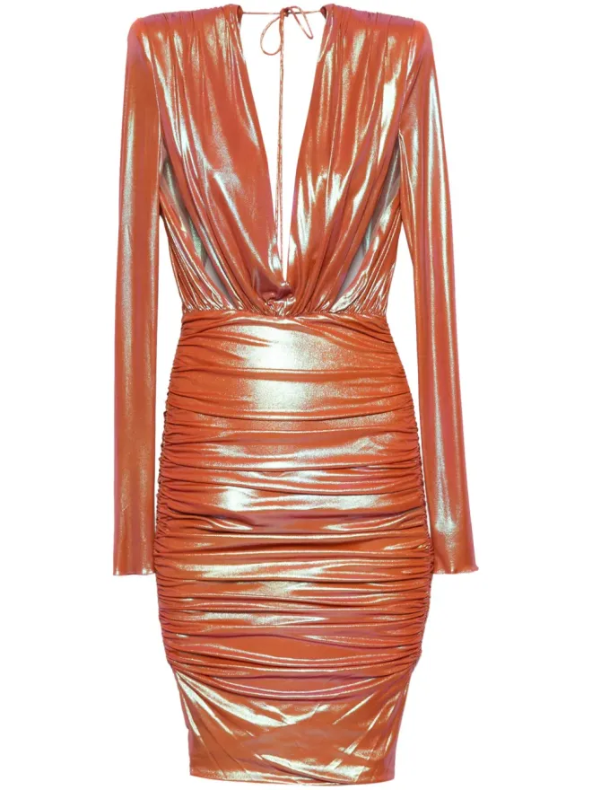 Alexandre Vauthier Alexandre Vauthier ドレープディテール ミディドレスの商品画像