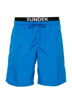 Sundek ロゴアップリケ付きレイヤードスイムショーツ - サムネイル1