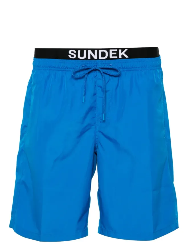 Sundek Sundek ロゴアップリケ付きレイヤードスイムショーツの商品画像