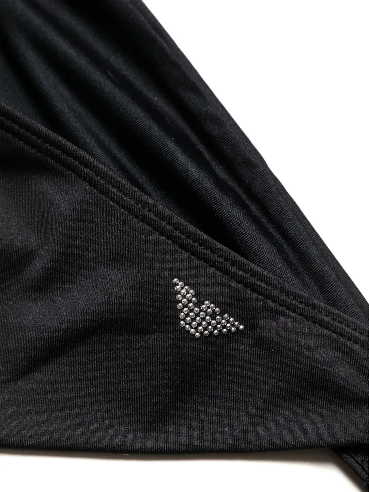 Emporio Armani サイドタイ付きビキニボトム ブラック - 画像3