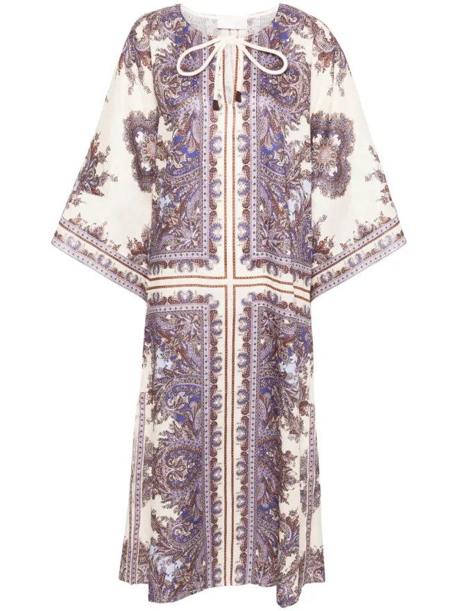 Zimmermann ZIMMERMANN オティー リネンカフタンワンピースの商品画像