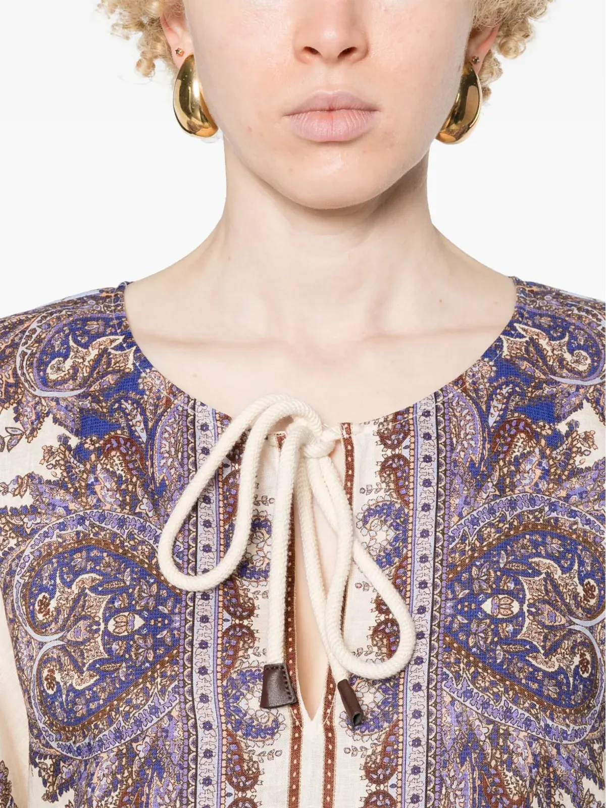 ZIMMERMANN オティー リネンカフタンワンピース - 画像5