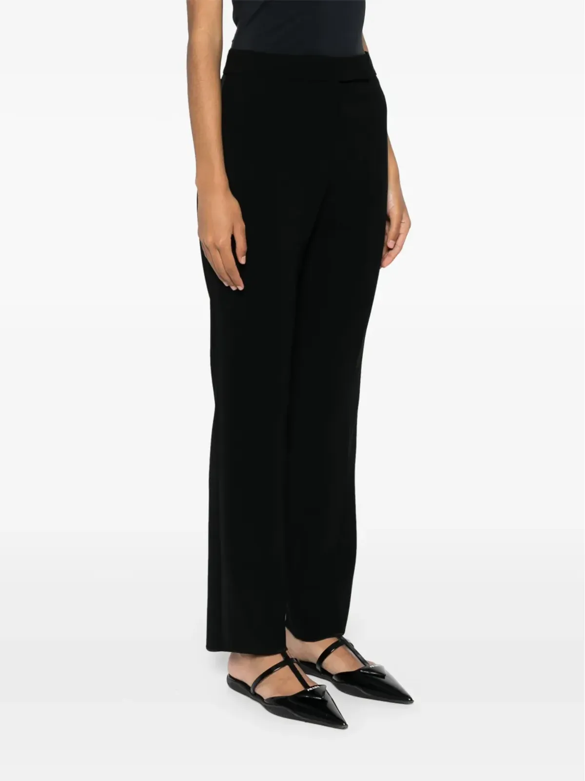 Max Mara カディ テーラードパンツ ブラック - 画像3