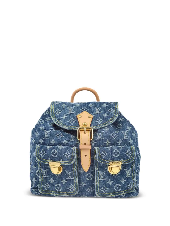 Louis Vuitton Pre-Owned Louis Vuitton ビンテージ Sac a Dos GM デニムバックパック - Blueの商品画像