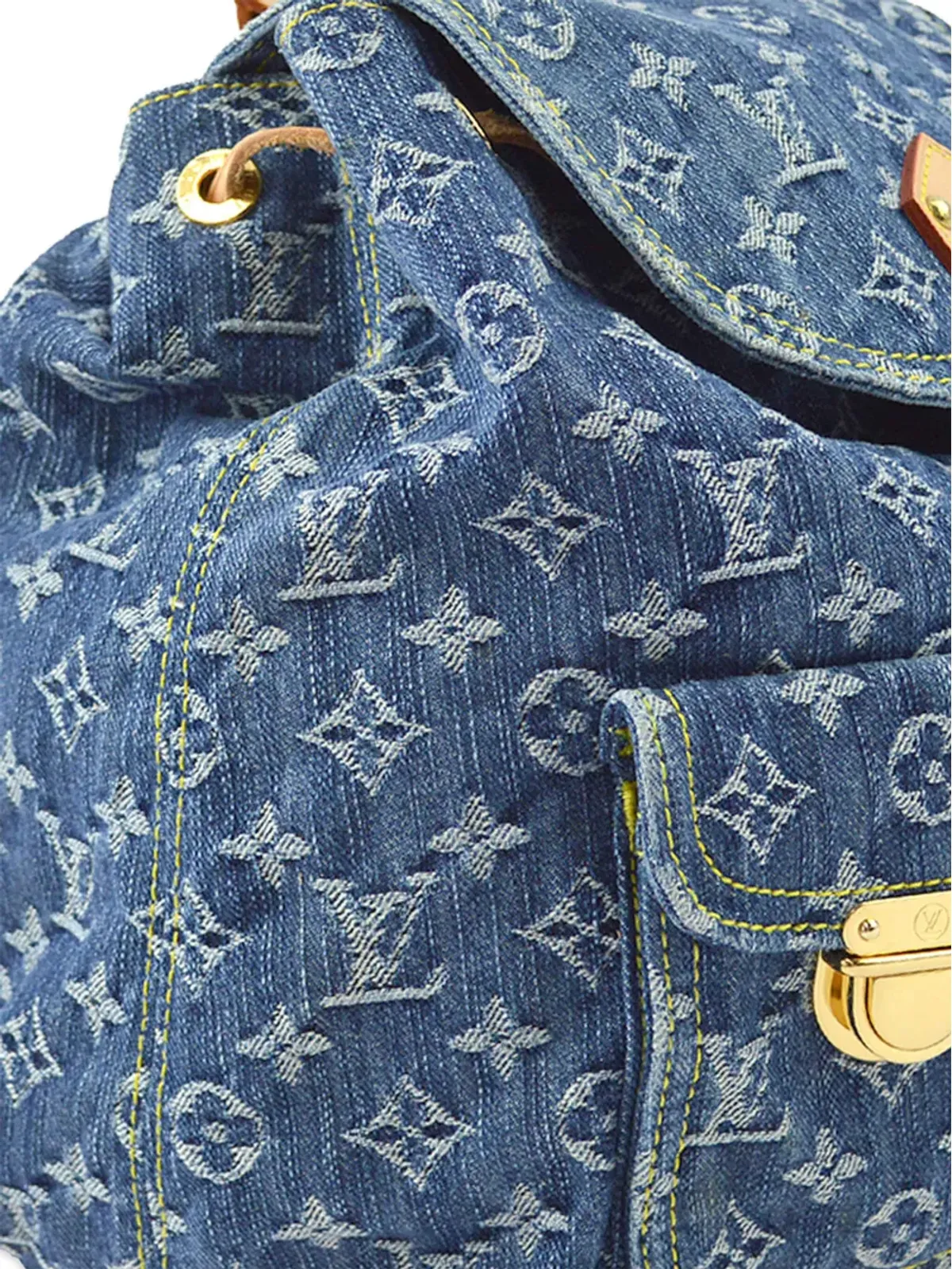 Louis Vuitton ビンテージ Sac a Dos GM デニムバックパック - Blue - 画像3