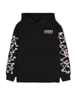 AMIRI KIDS ボーンプリント コットン フーディ - サムネイル1
