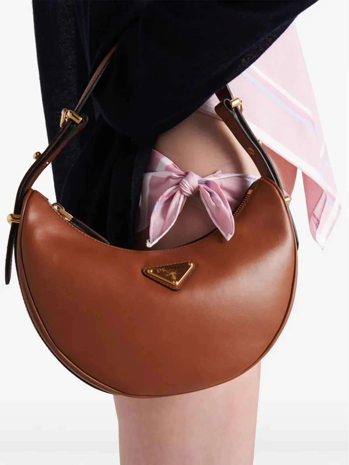 Prada チェック柄コットンビキニボトム - ピンク - 画像4