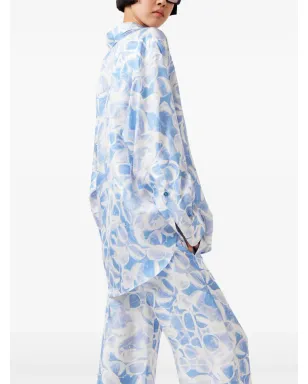 Stella McCartney サングラス柄プリント シャツ - ブルー - サムネイル4