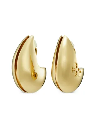 Tory Burch Wave クリップオンイヤリング - ゴールド - サムネイル1