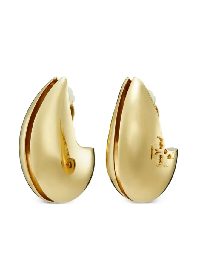 Tory Burch Tory Burch Wave クリップオンイヤリング - ゴールドの商品画像