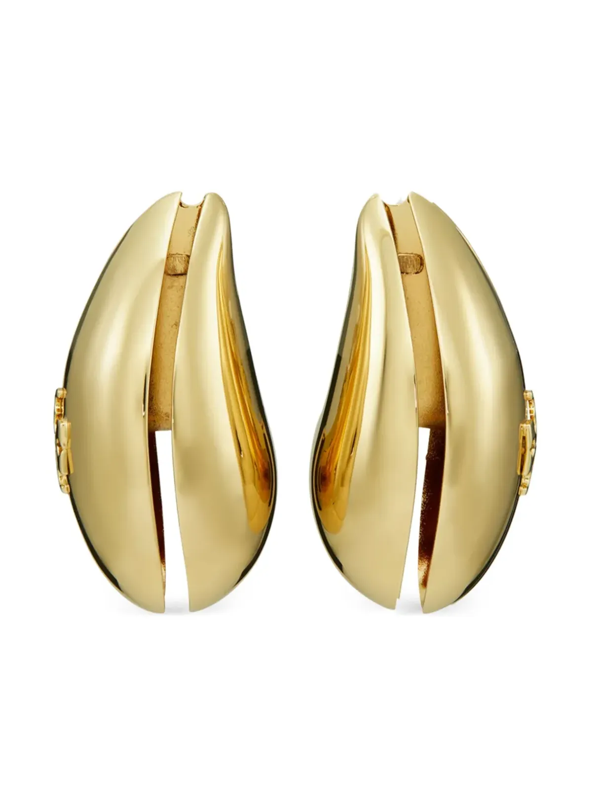 Tory Burch Wave クリップオンイヤリング - ゴールド - 画像2