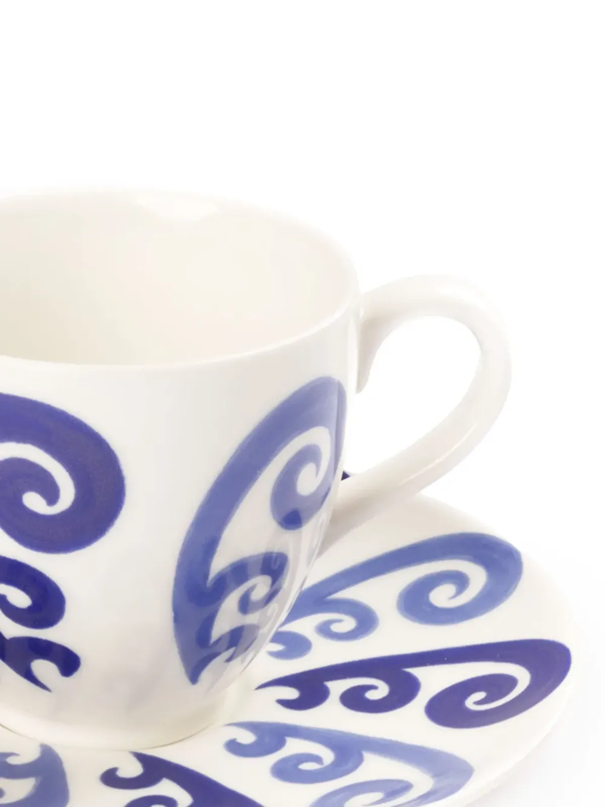 Themis Z Athenee Peacock tea cup and saucer - White - 画像2