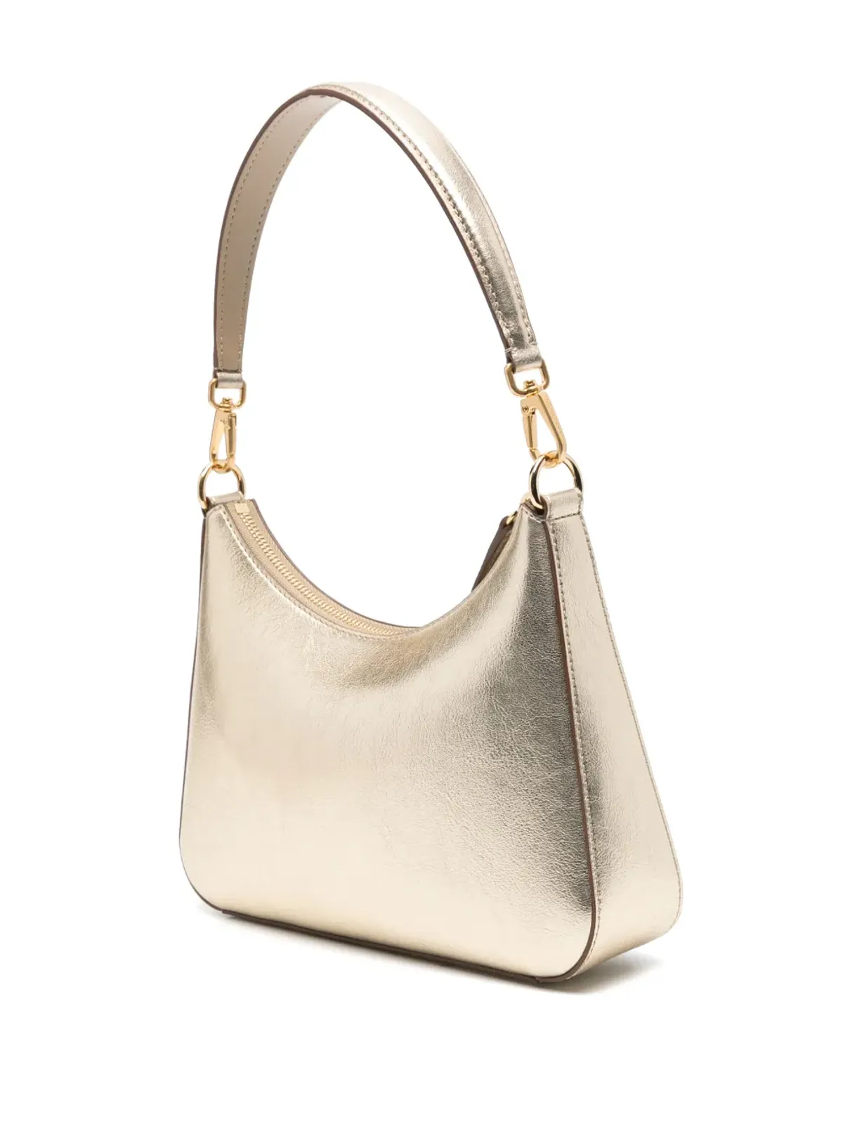 Stella McCartney スタッズロゴ メタリック ショルダーバッグ - Gold - 画像3