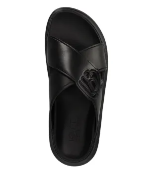 Karl Lagerfeld ロゴ入りスライド ブラック - サムネイル3