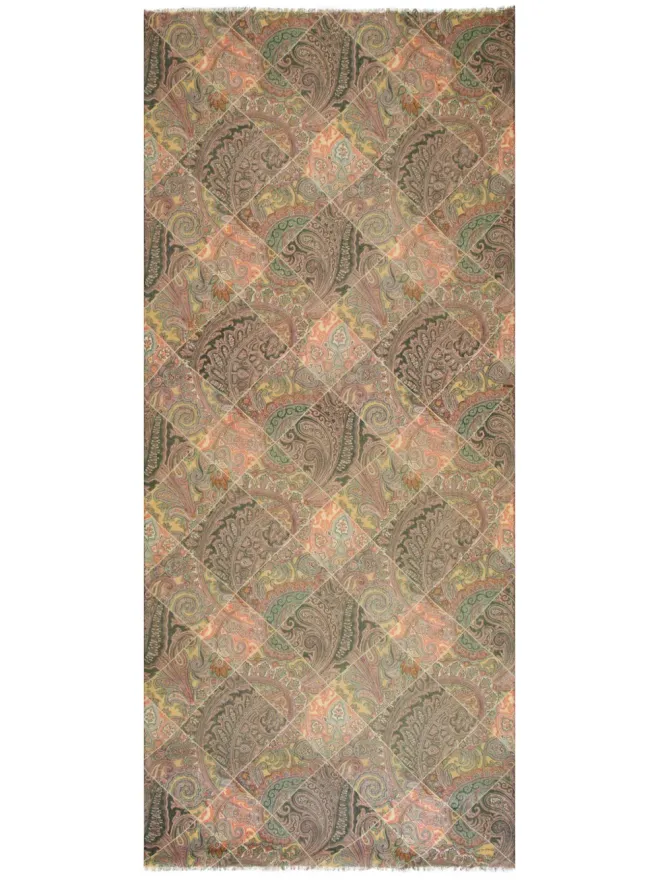 ETRO ETRO プリント カシミア スカーフの商品画像
