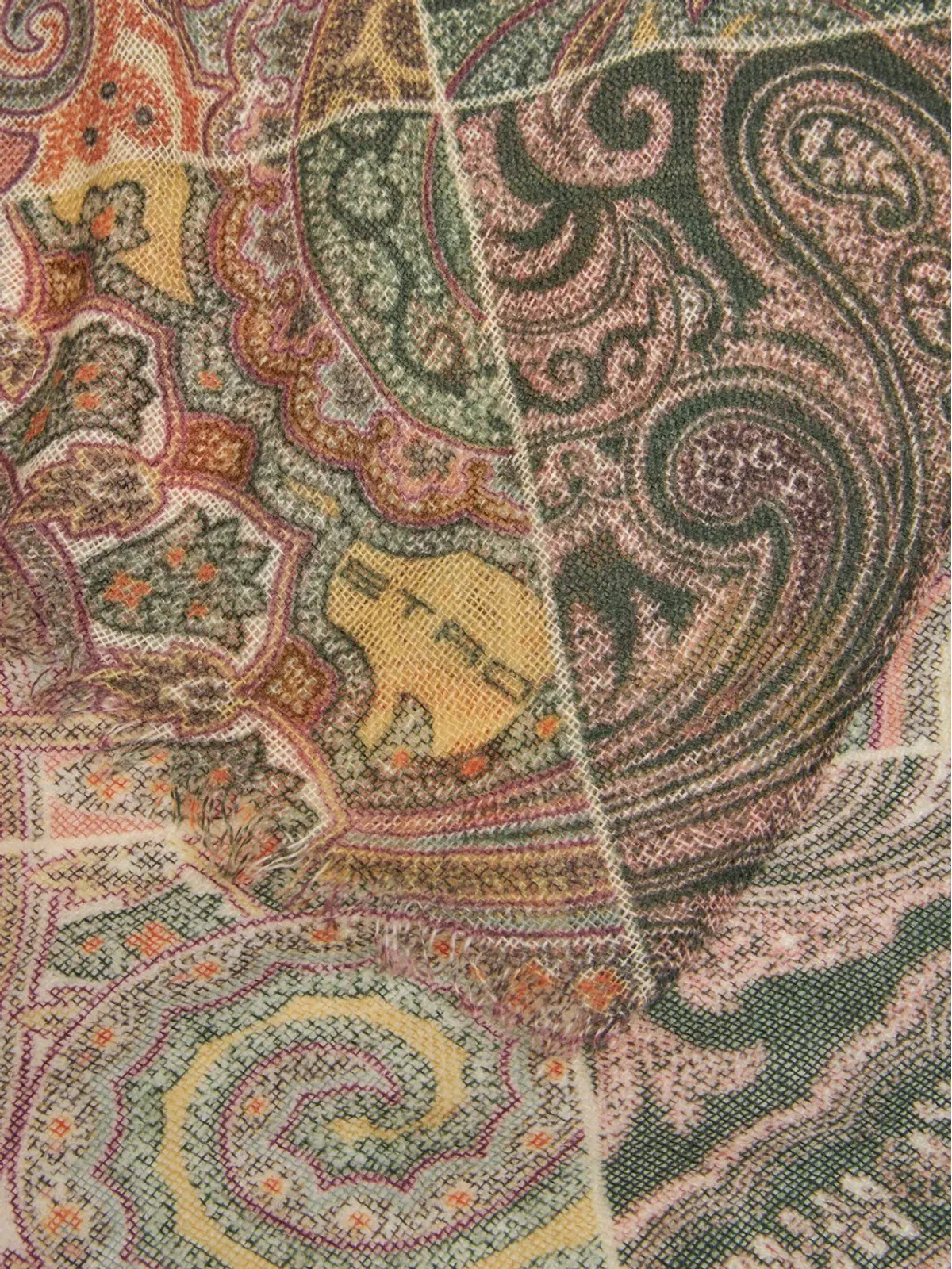 ETRO プリント カシミア スカーフ - 画像3