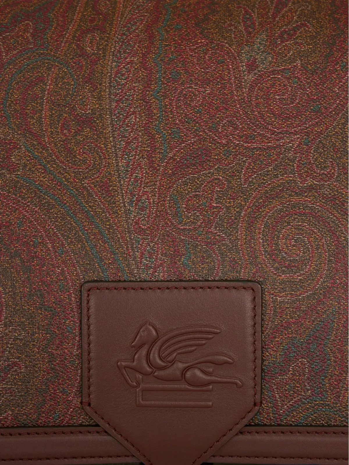 ETRO エッセンシャル バンダナ柄 クロスボディバッグ - ブラウン - 画像5
