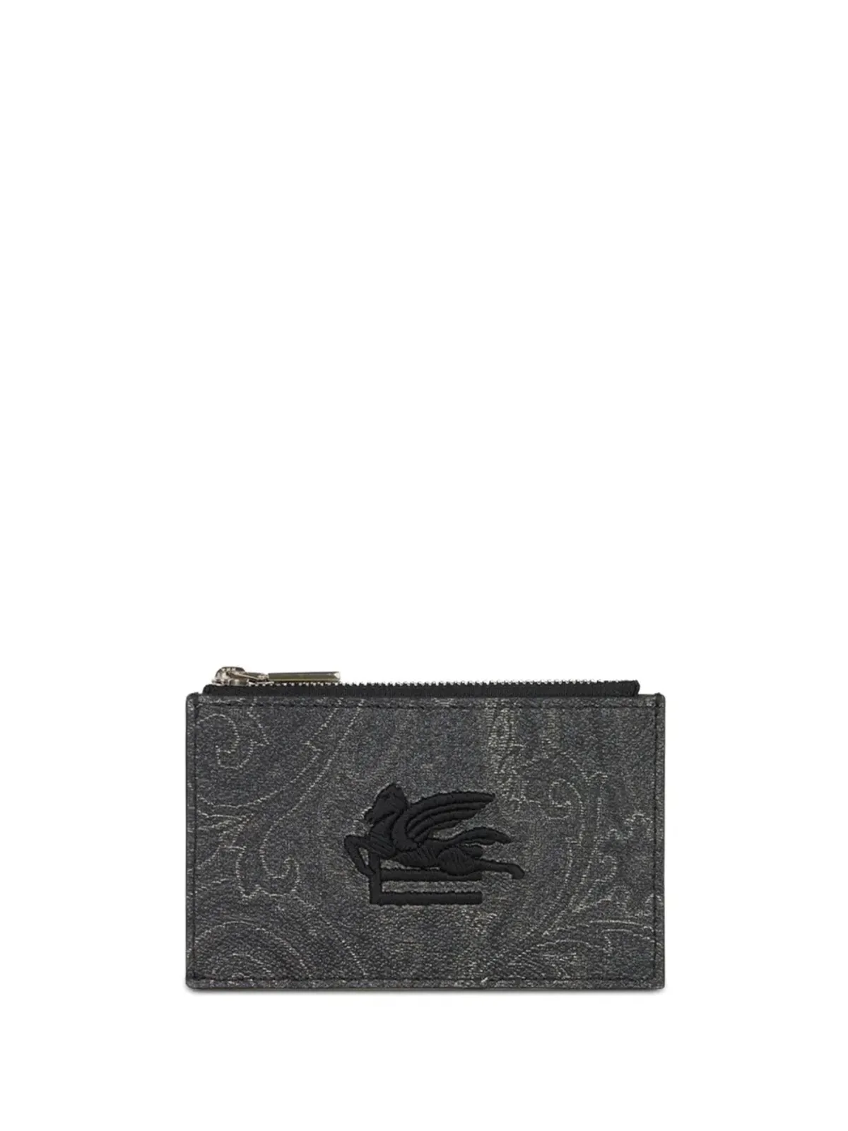 ETRO ペイズリー コインポケット ウォレット グレー - 画像1