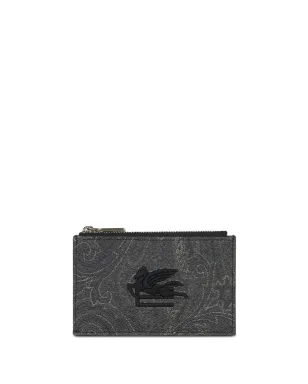 ETRO ペイズリー コインポケット ウォレット グレー - サムネイル1