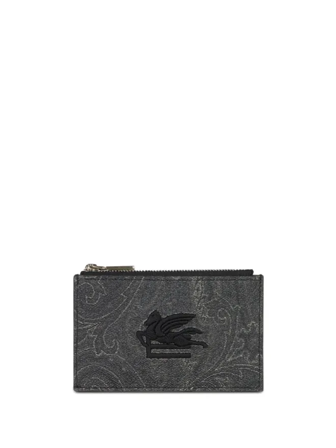 ETRO ETRO ペイズリー コインポケット ウォレット グレーの商品画像
