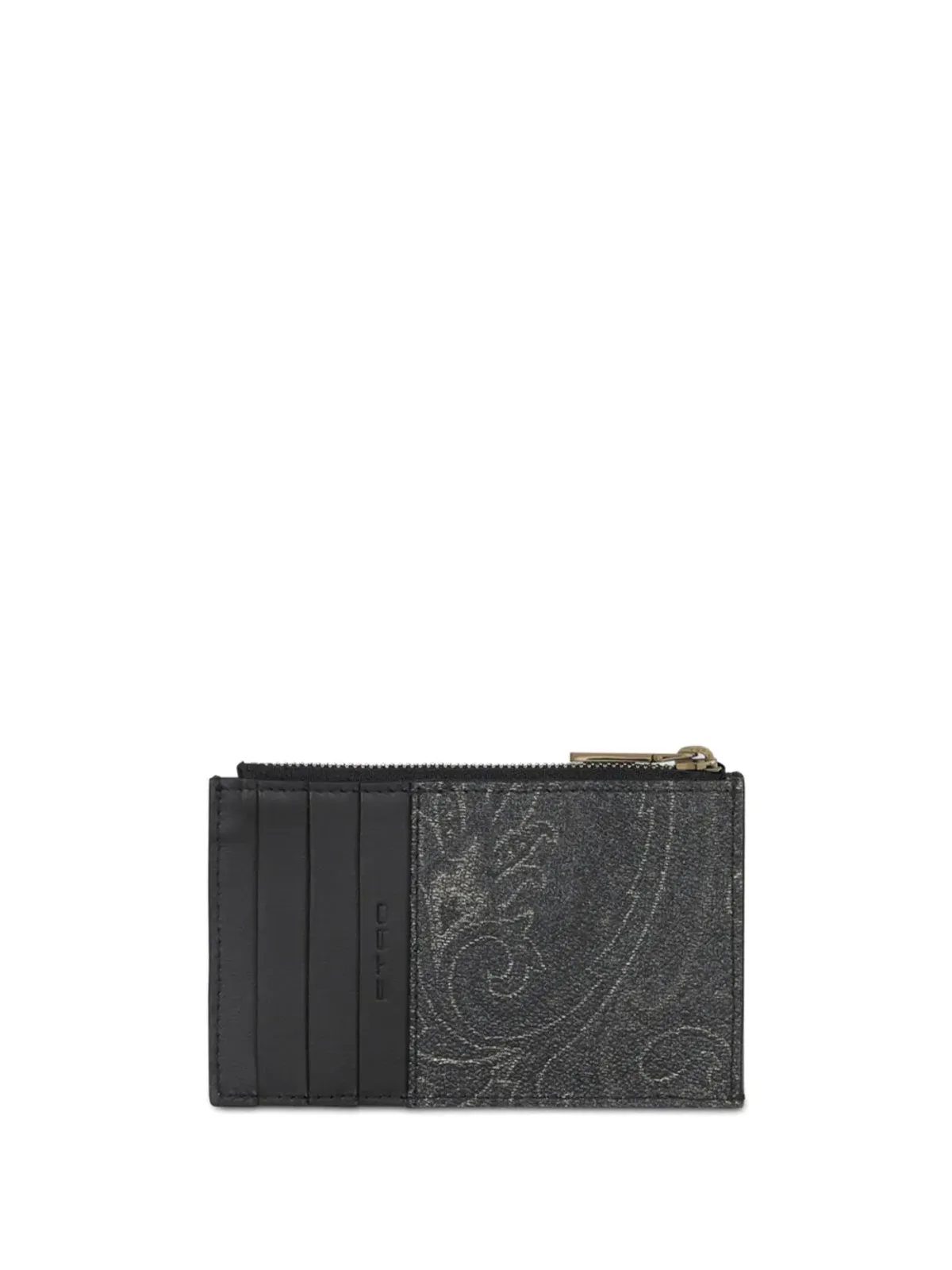 ETRO ペイズリー コインポケット ウォレット グレー - 画像2