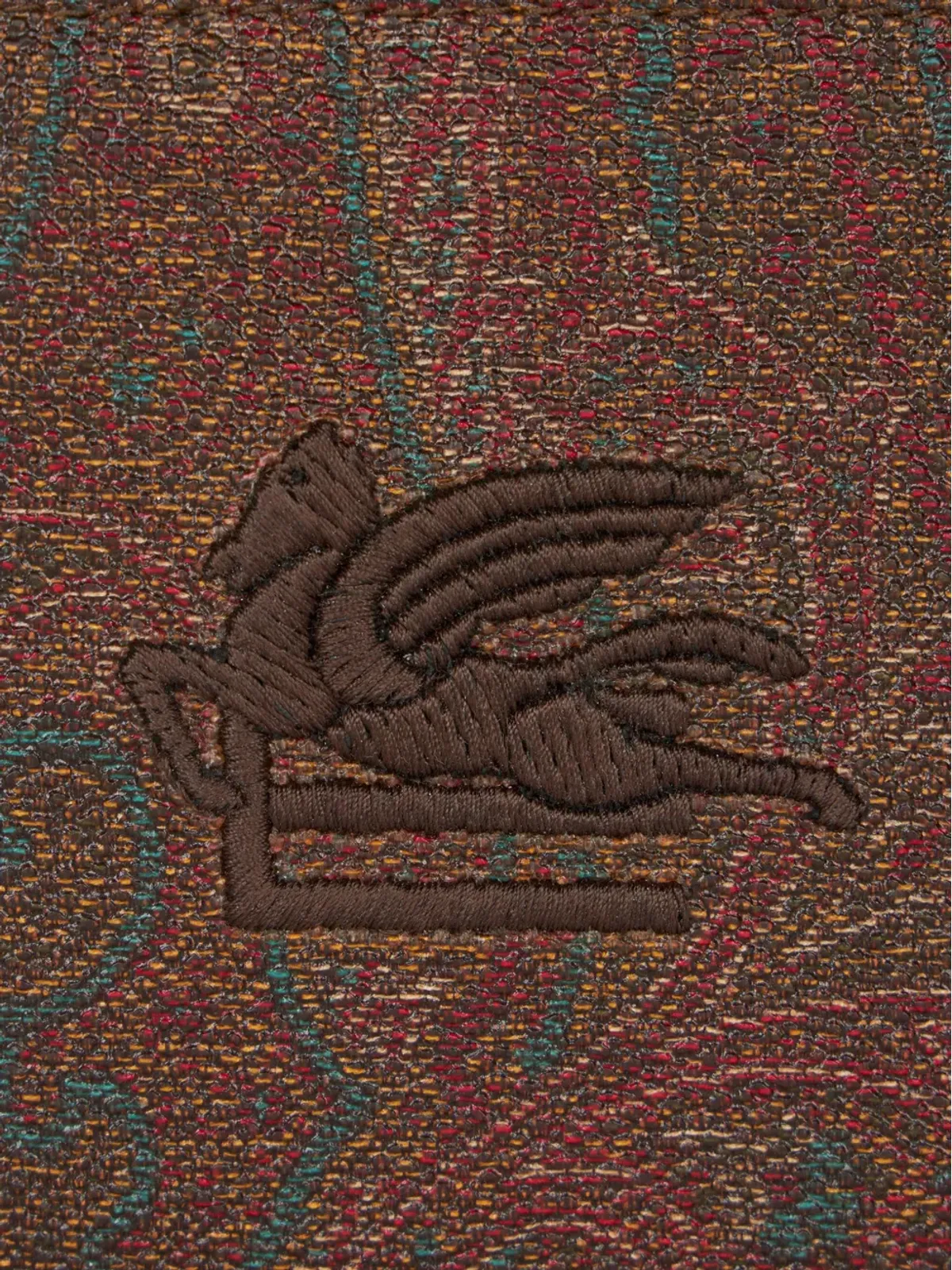 ETRO ペイズリープリントジャカード ウォレット - ブラウン - 画像4