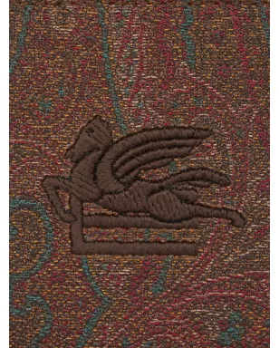 ETRO ペイズリープリントジャカード ウォレット - ブラウン - サムネイル4