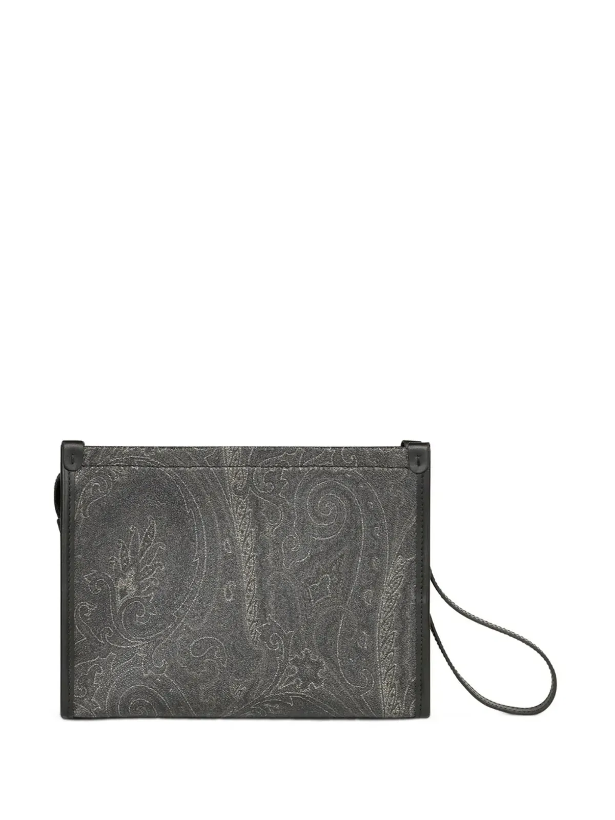 ETRO エッセンシャル ペイズリー柄クラッチバッグ - ブラック - 画像2