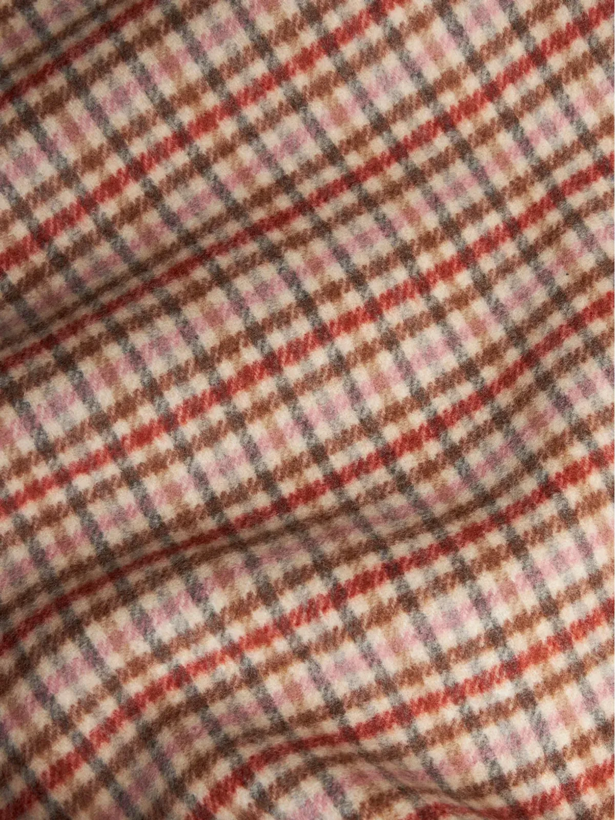 ETRO タータンチェック柄 フード付き シャツジャケット - ピンク - 画像5