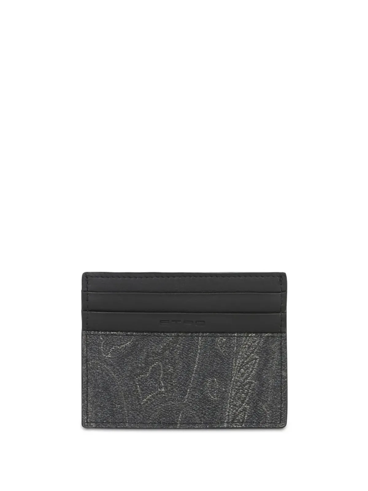 ETRO paisley-print cotton-blend cardholder - Black - 画像2