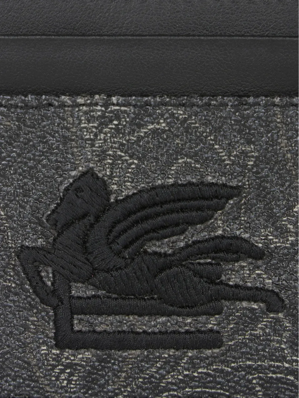 ETRO paisley-print cotton-blend cardholder - Black - 画像3