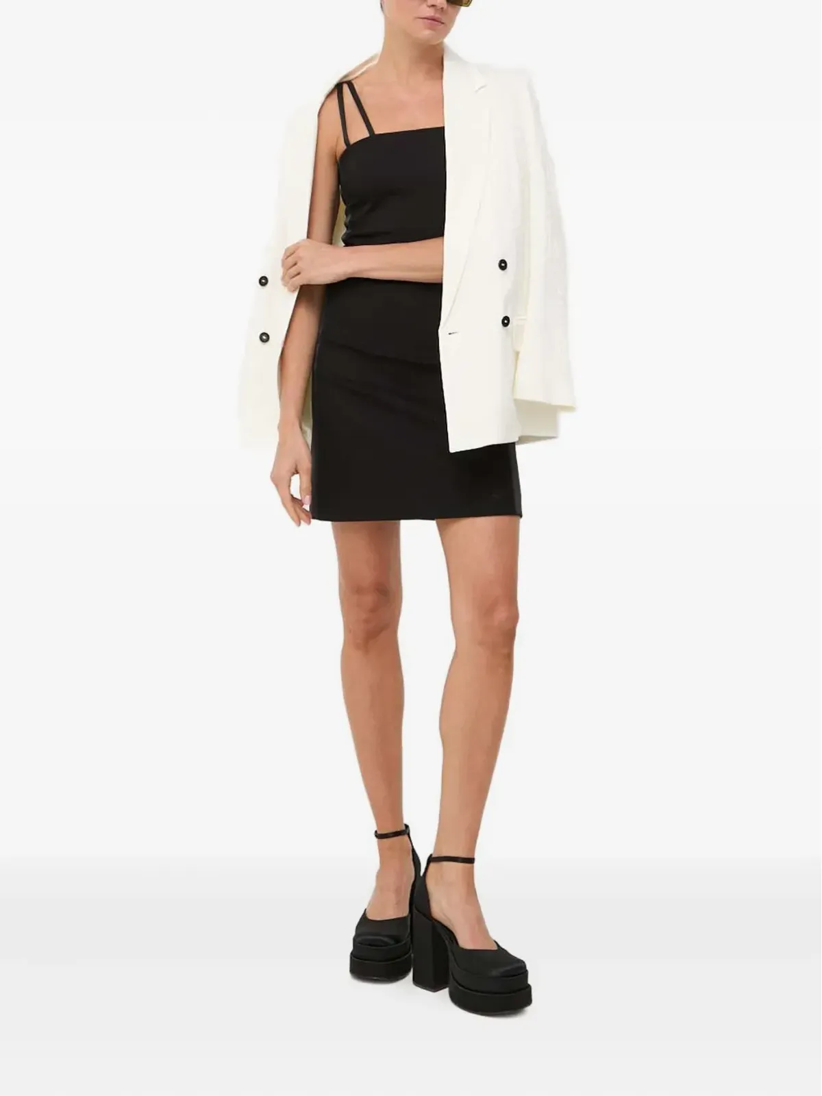 Karl Lagerfeld ストラップパネルドレス - 画像2