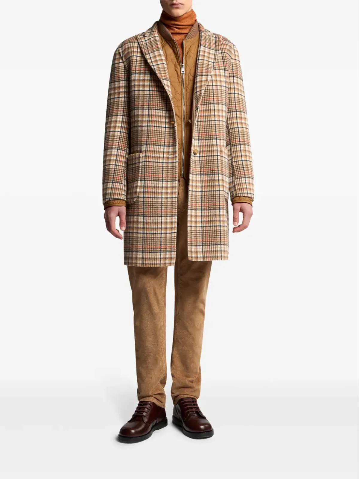 ETRO リバーシブル シングルブレスト コート - Neutrals - 画像4