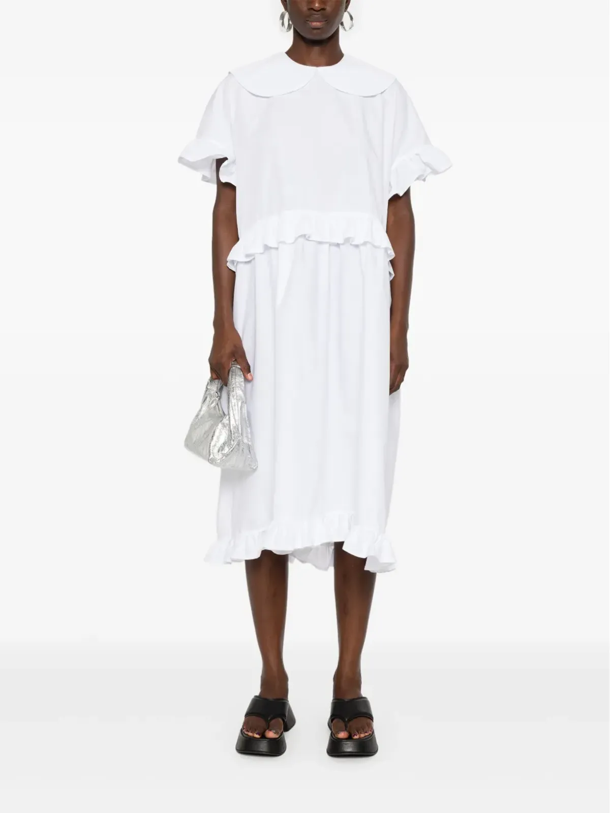 Ioana Ciolacu Dahlia ruffled dress - White - 画像2