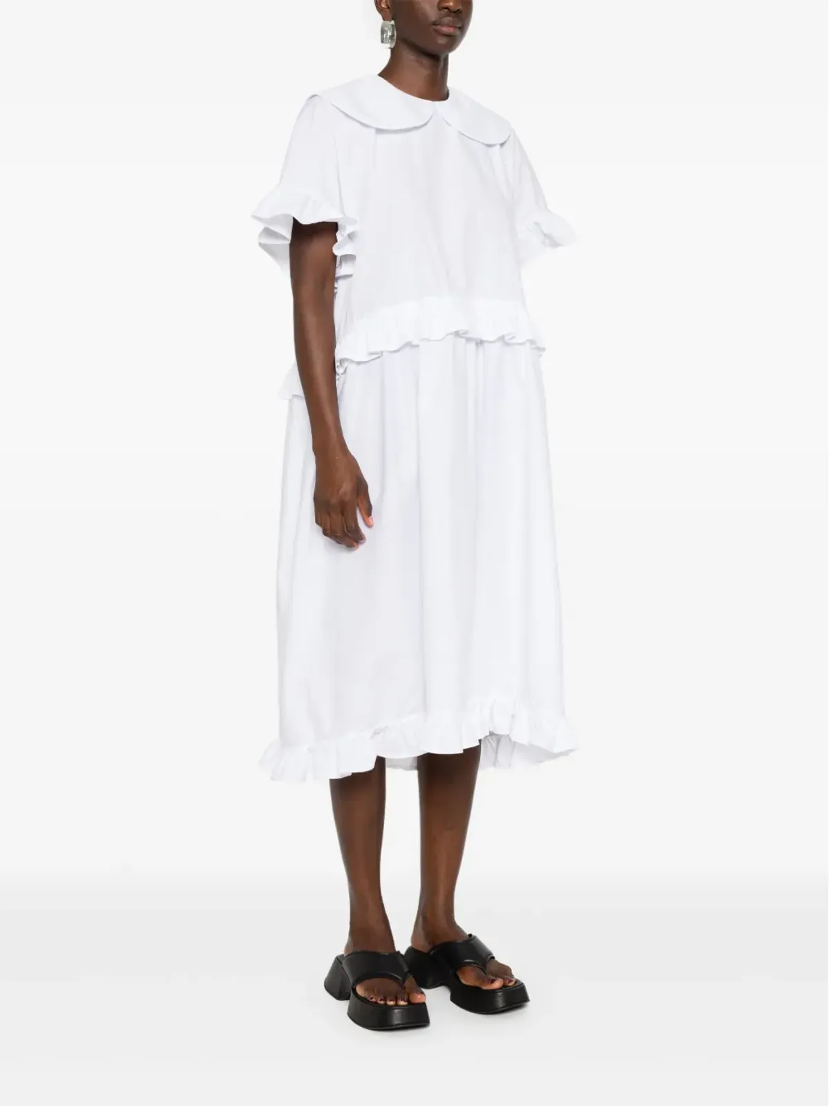 Ioana Ciolacu Dahlia ruffled dress - White - 画像3