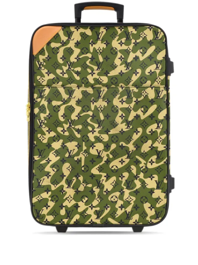 Louis Vuitton Pre-Owned Louis Vuitton ビンテージ × Takashi Murakami 2008 Pegase 60 スーツケース - グリーンの商品画像