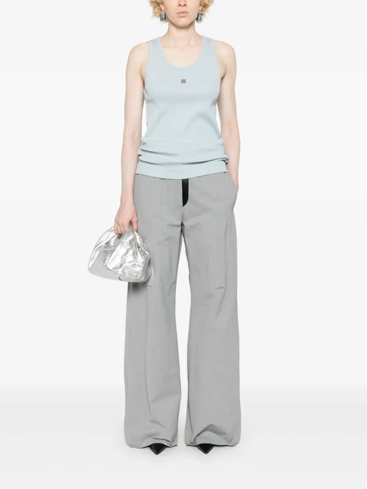 Givenchy 4G タンクトップ ブルー - 画像2