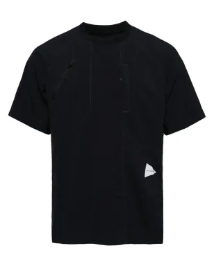 and Wander コントラストステッチ パネル付き Tシャツ - サムネイル1