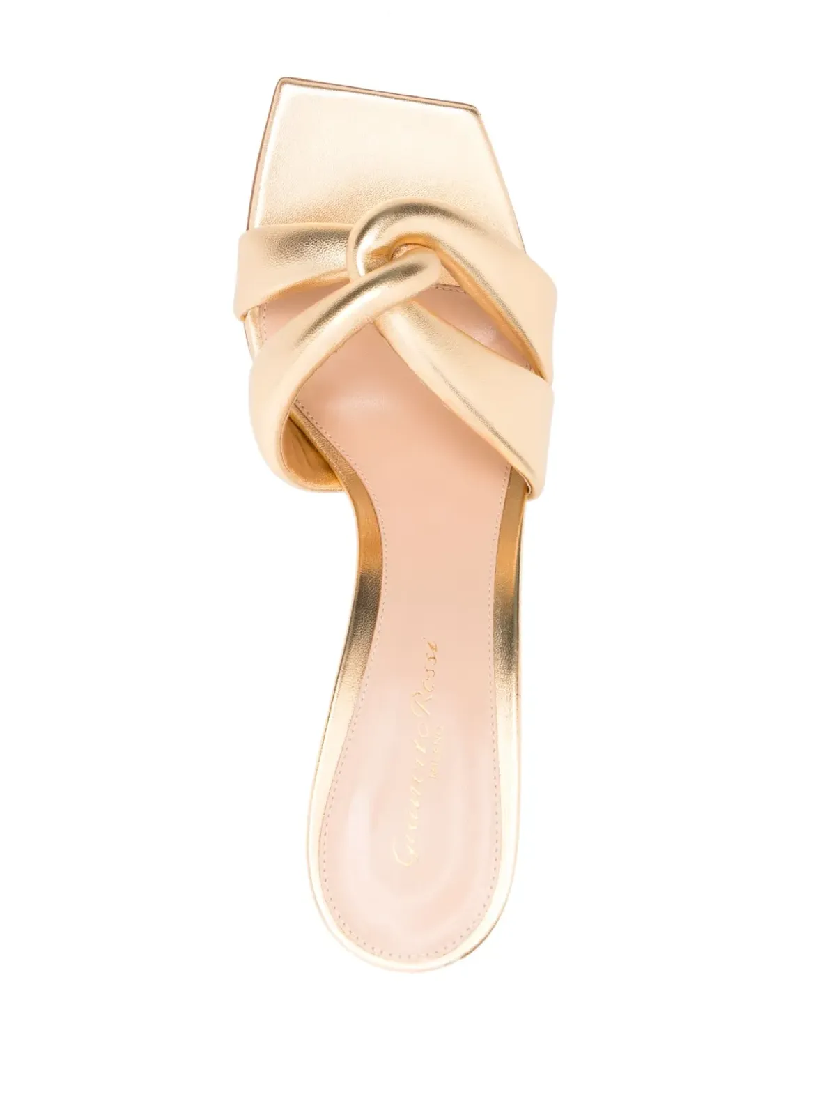 Gianvito Rossi 85mm アムール ミュール - ゴールド - 画像4