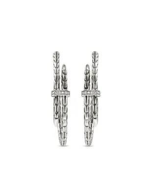 John Hardy スピア ダイヤモンド フープピアス - サムネイル1