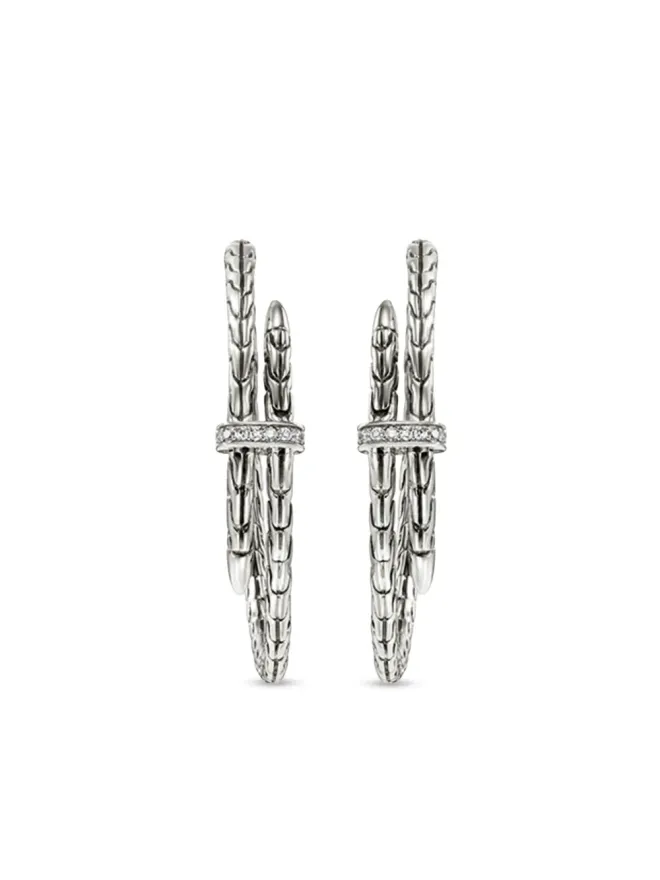 John Hardy John Hardy スピア ダイヤモンド フープピアスの商品画像