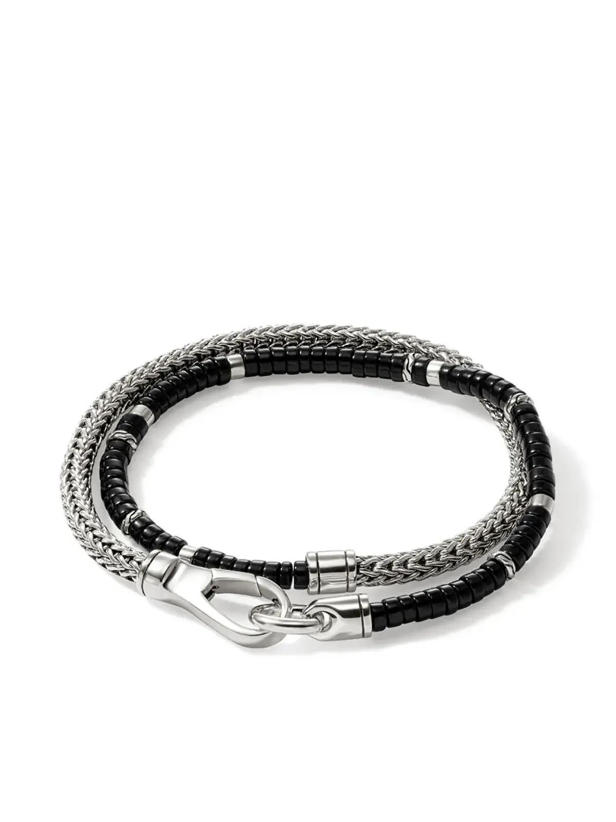 John Hardy スターリングシルバー ブラックオニキス ヘイシ ブレスレット - 画像1