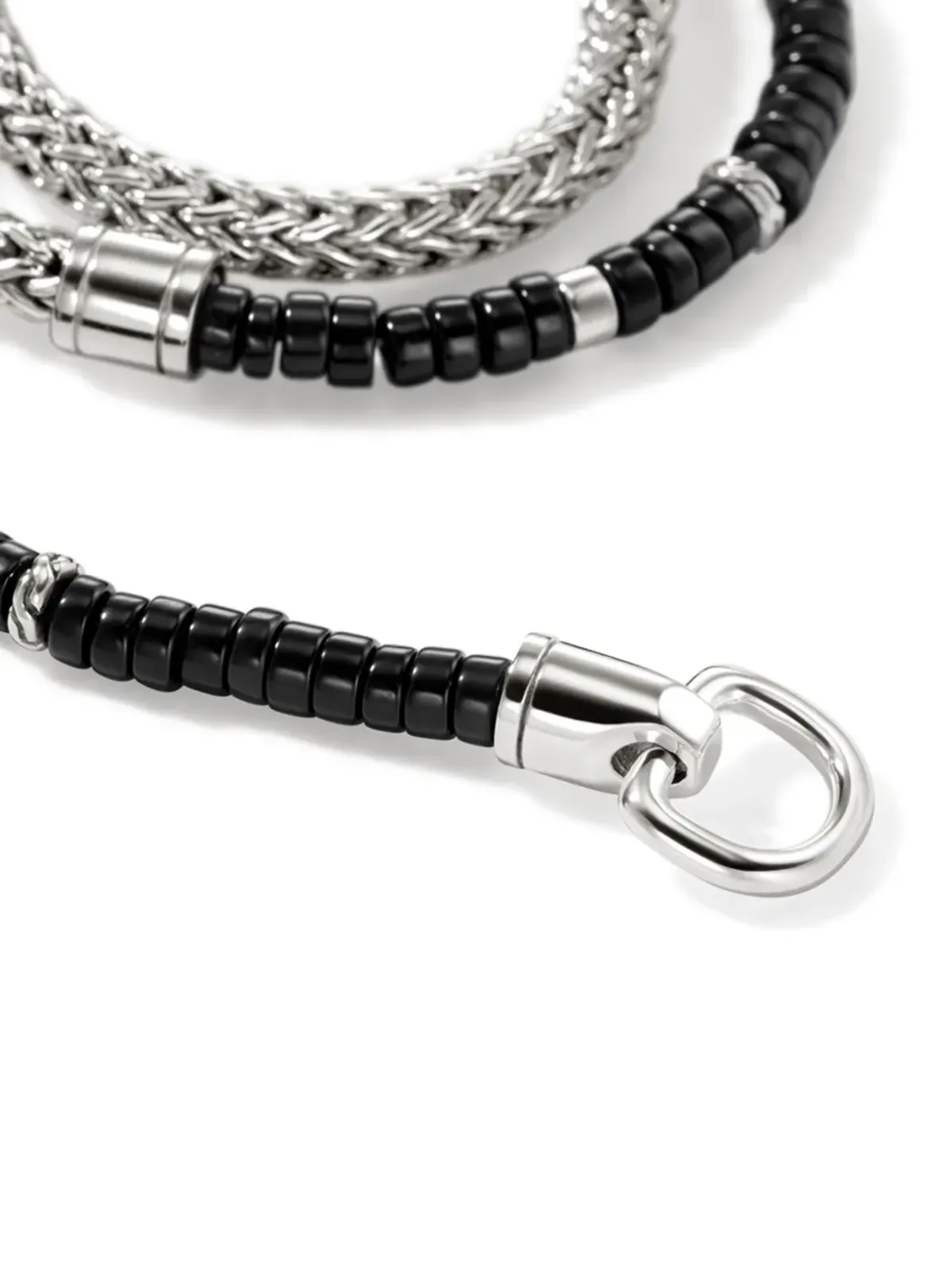 John Hardy スターリングシルバー ブラックオニキス ヘイシ ブレスレット - 画像2