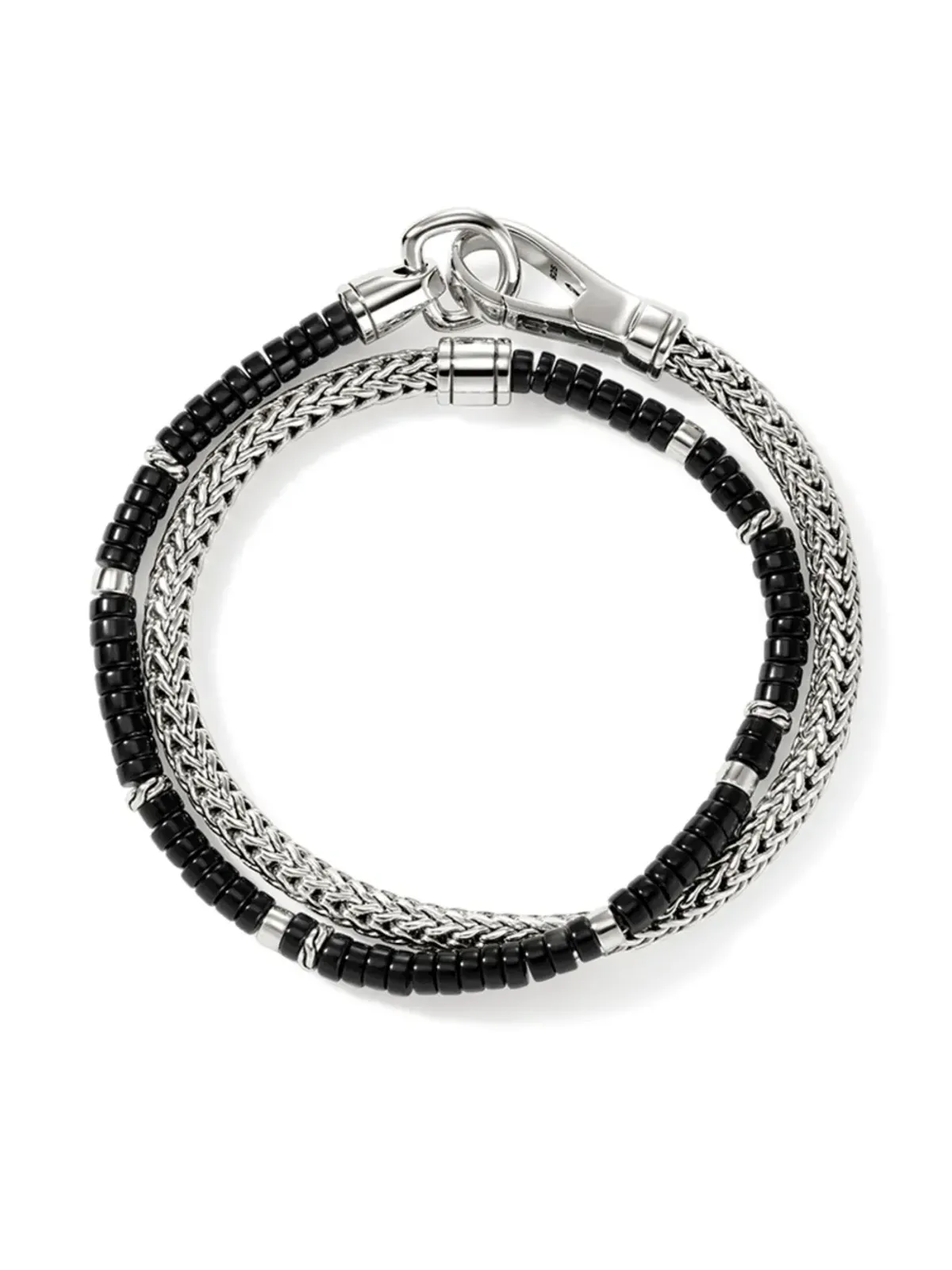 John Hardy スターリングシルバー ブラックオニキス ヘイシ ブレスレット - 画像4