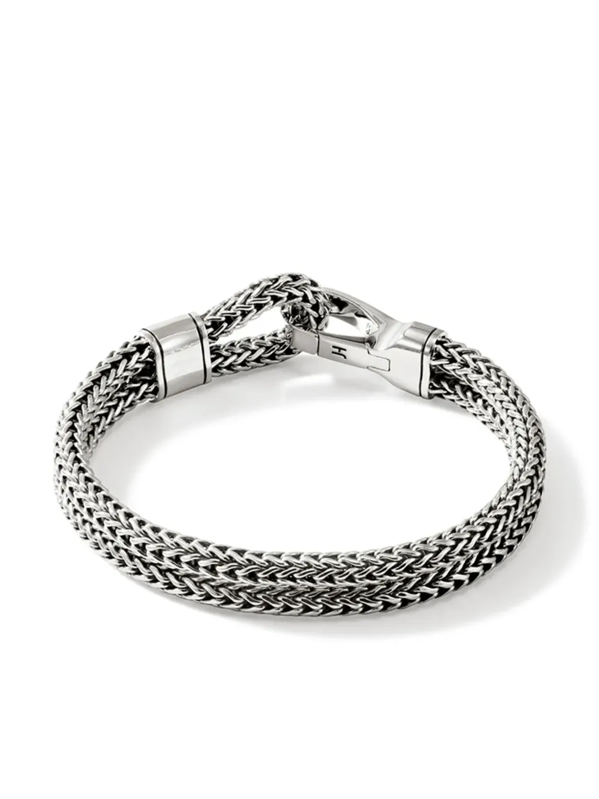 John Hardy スターリングシルバー ウィートチェーン フック ブレスレット - 画像5