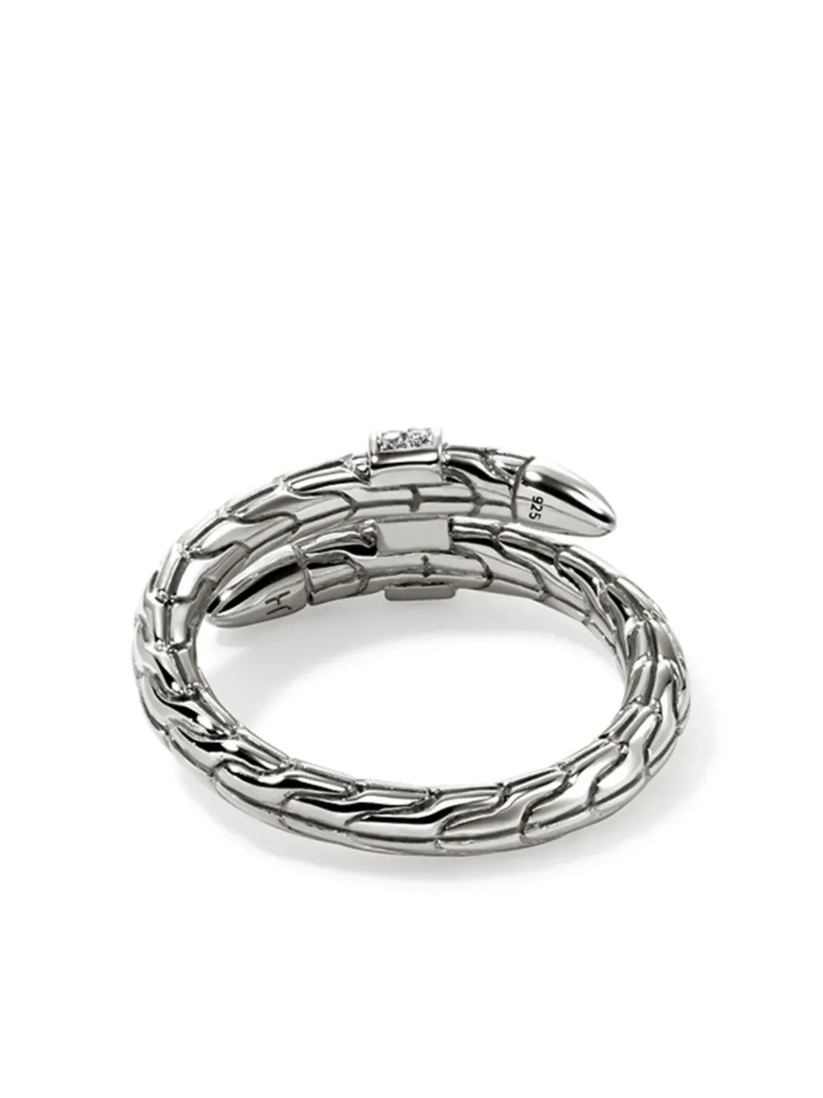 John Hardy スターリングシルバー ダイヤモンド スピア リング - 画像5