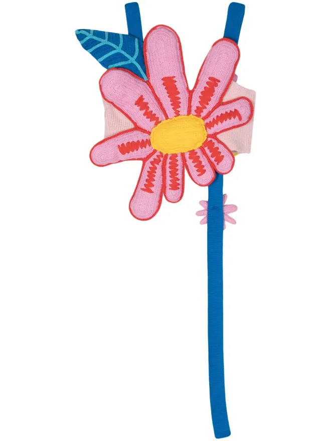 Mira Mikati Mira Mikati 花柄アップリケ付きクロップドトップの商品画像