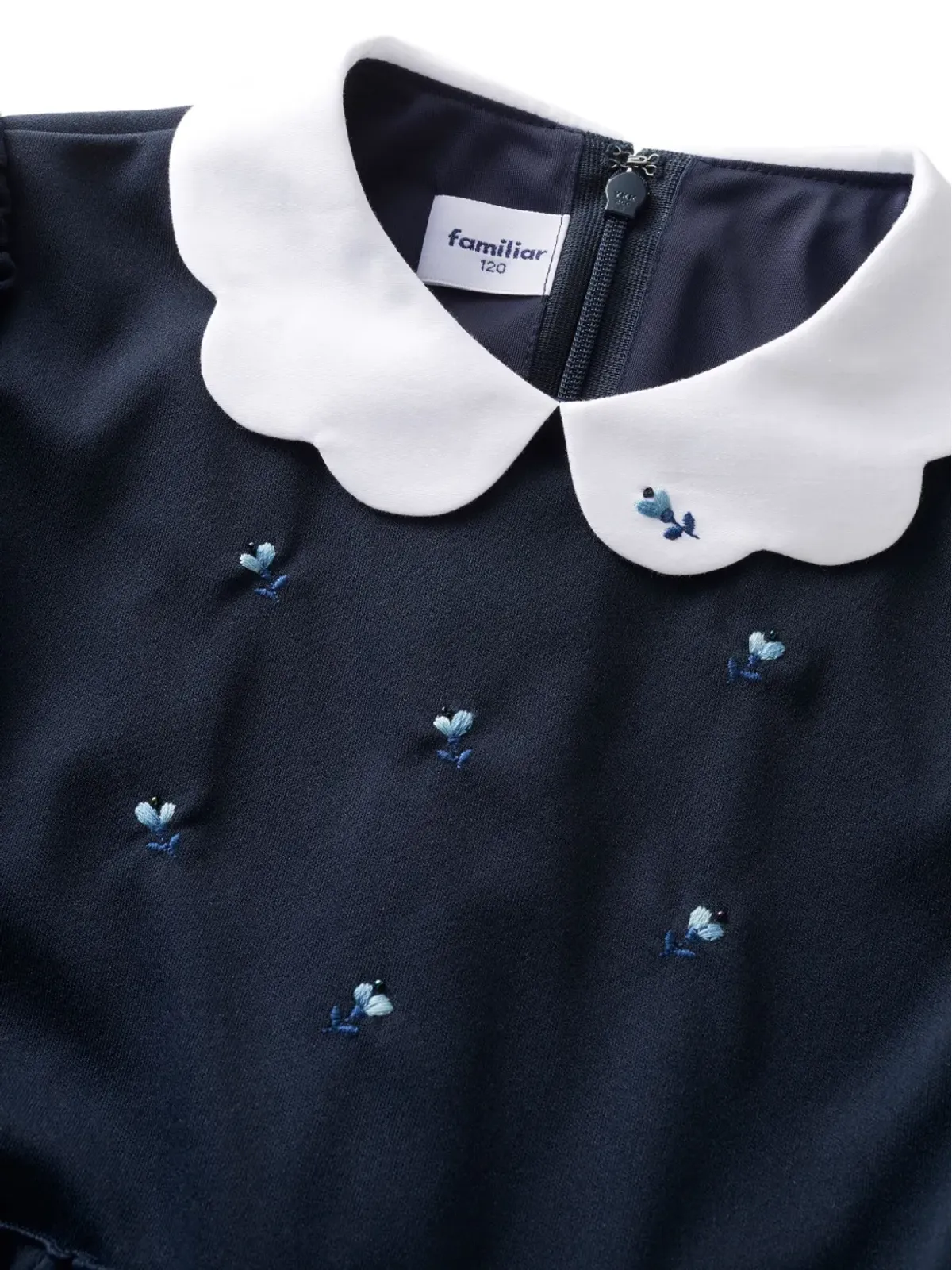 familiar 刺繍モチーフの半袖ワンピース - 画像3