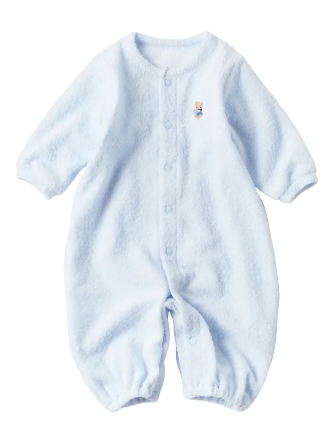 familiar familiar 刺繍入りフリースロンパースの商品画像